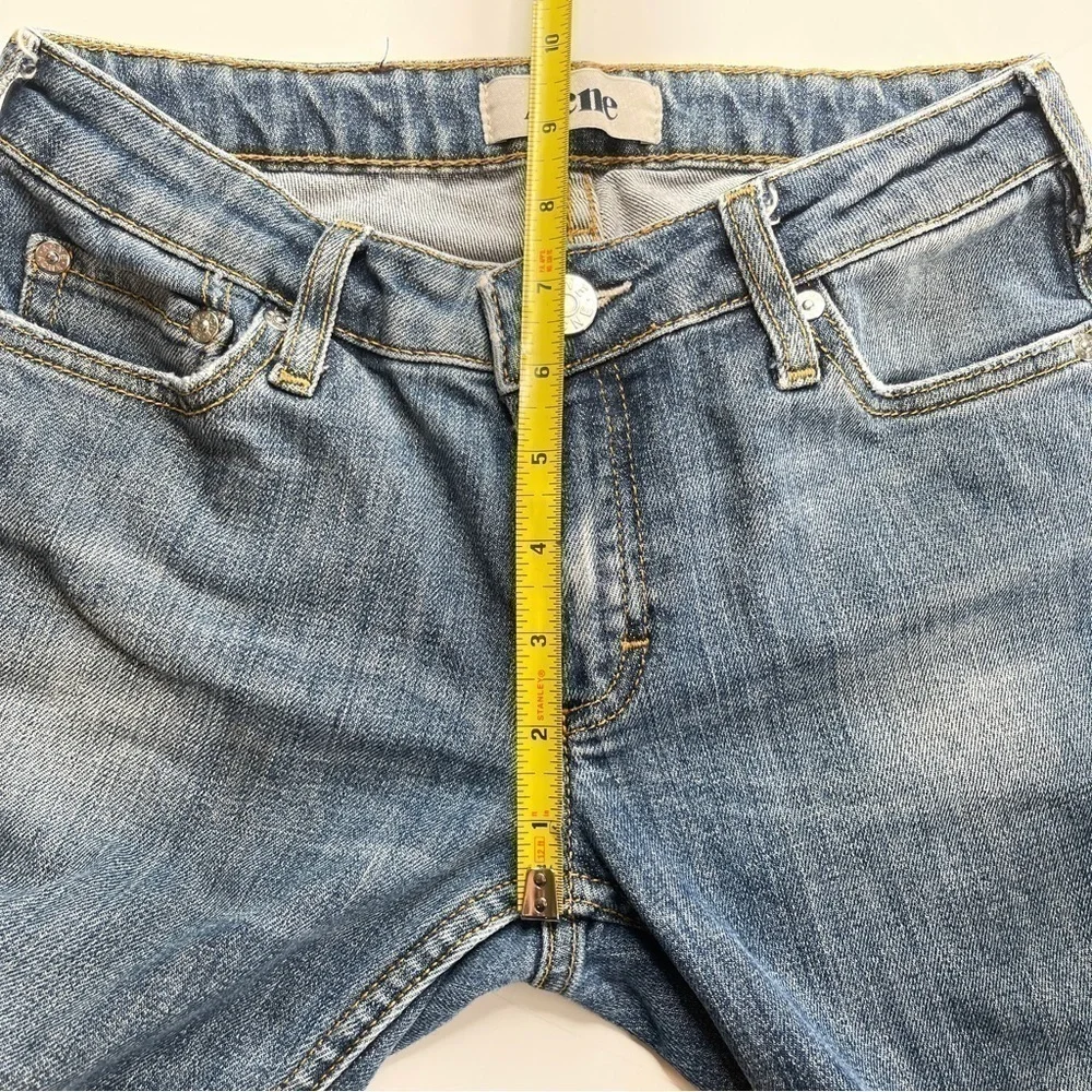 Acne Studios Kex Jeans Le Blue Cropped Raw Hem Size 27